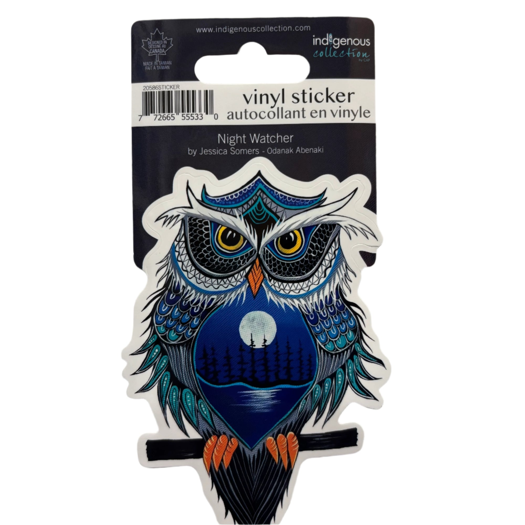 Vinyl Sticker Night Watcher -  - Vinyl Sticker - House of Himwitsa Art Gallery