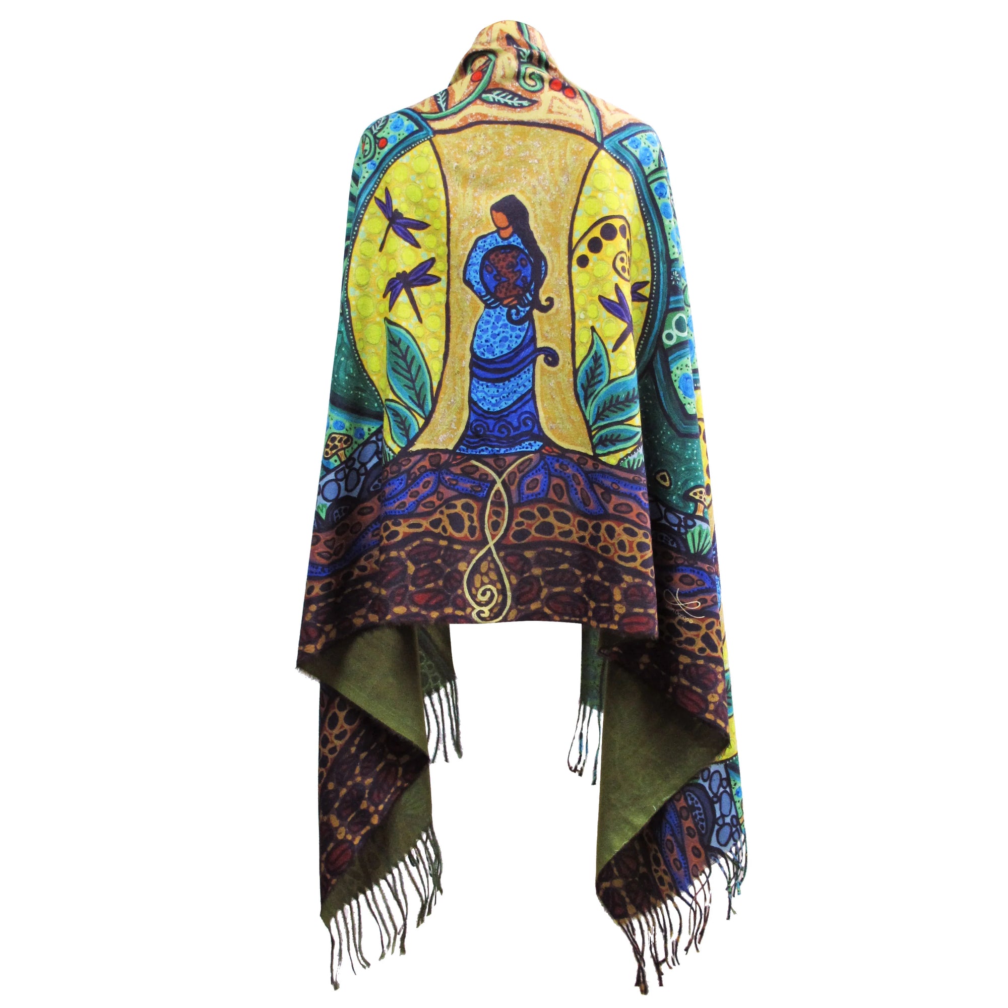 Eco Shawl Leah Dorion Strong Earth Woman