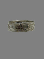Gilbert Pat 5/16 Silver Rings - Pat Gilbert - Silver Ring - House of Himwitsa Art Gallery
