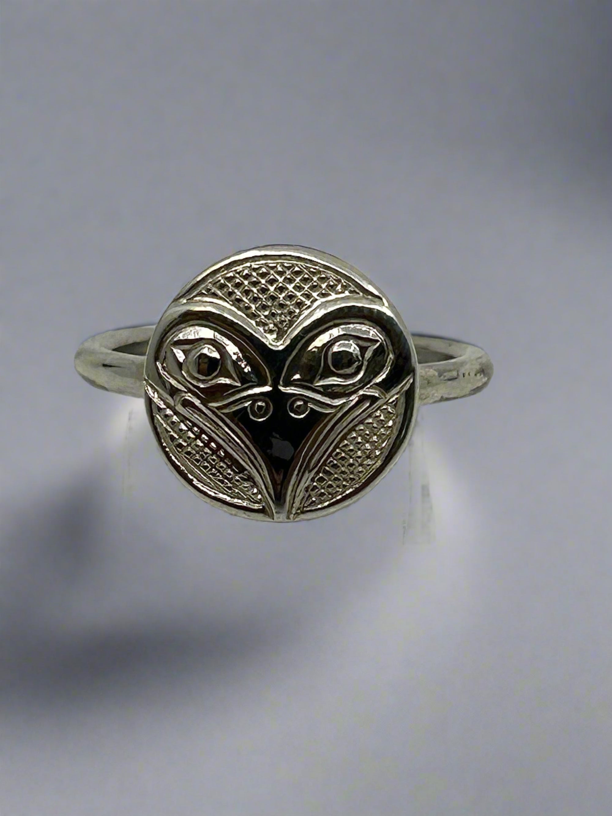 Ron Jackson Hand Crafted 1/2" Silver Circle Comfort Rings - Ron Jackson - Silver Ring - House of Himwitsa Art Gallery