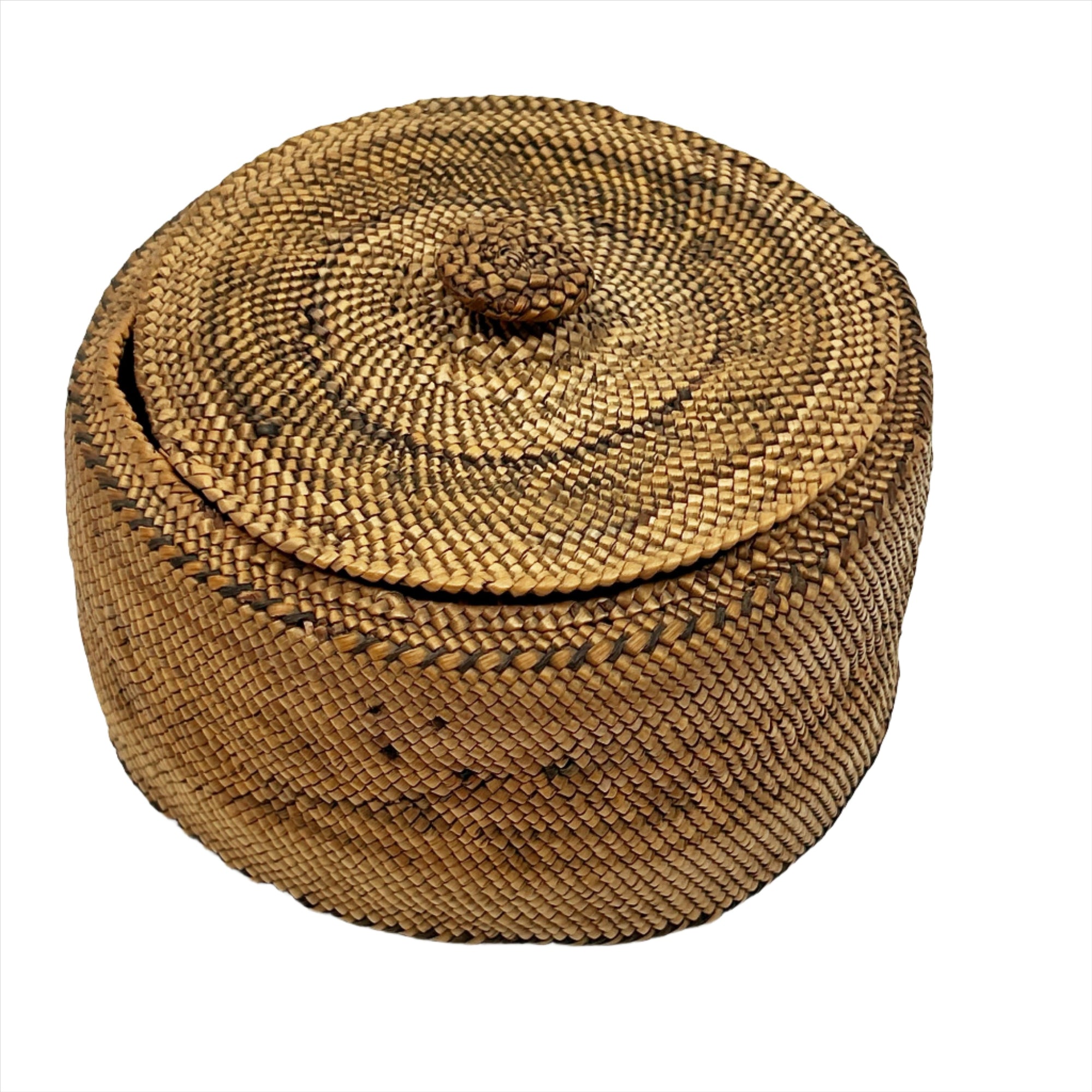 Woven Basket Artist Unknown Circa 1920's - House Of Himwitsa - Basketry - House of Himwitsa Art Gallery