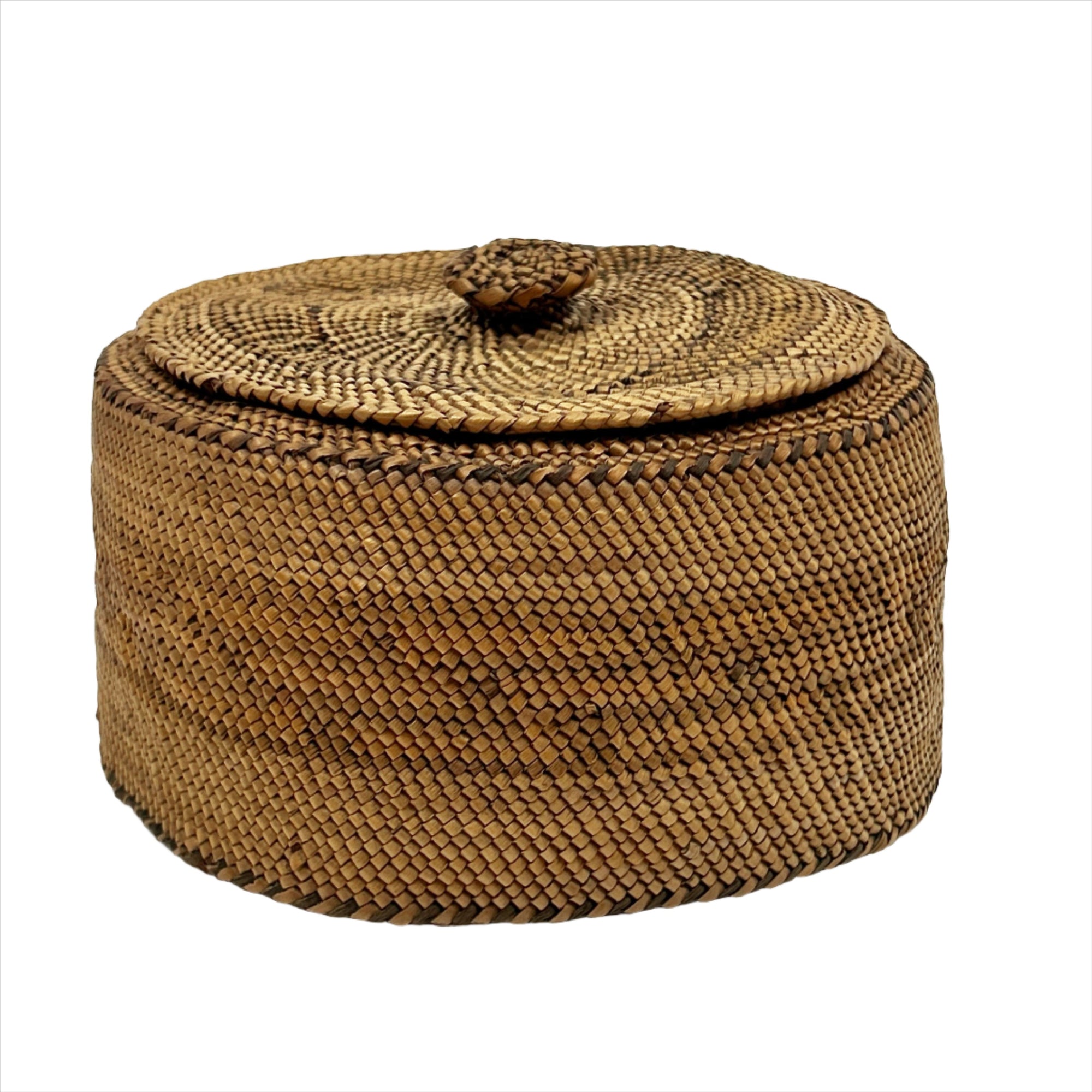 Woven Basket Artist Unknown Circa 1920's - House Of Himwitsa - Basketry - House of Himwitsa Art Gallery