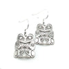 Grant Pauls Sterling Silver Earrings Bear