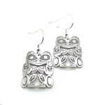 Grant Pauls Sterling Silver Earrings Bear