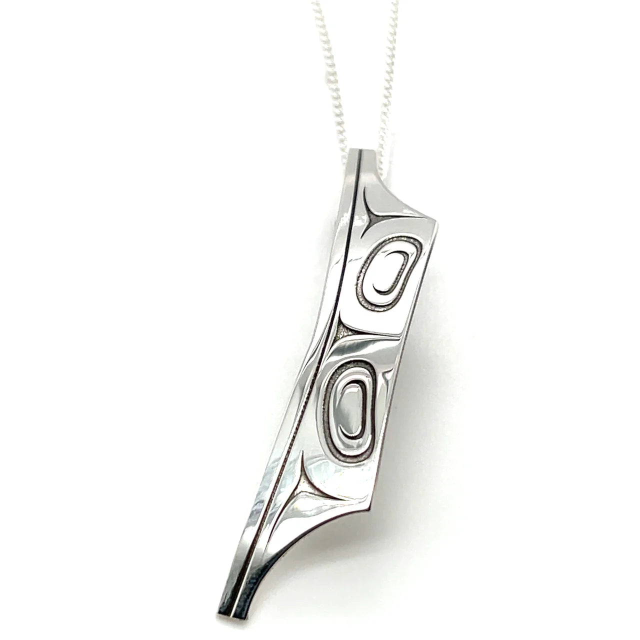 Grant Pauls Pendant Canoe - Grant Pauls - Silver Pendant - House of Himwitsa Art Gallery