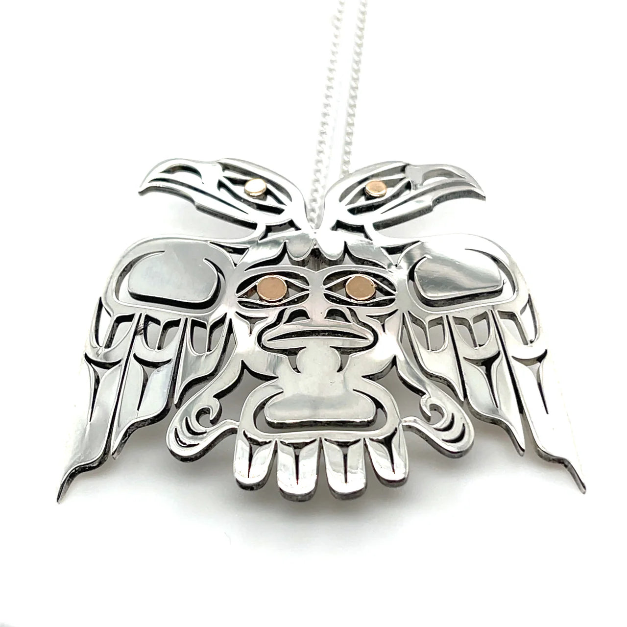 Grant Pauls Pendant Double Headed Eagle - Grant Pauls - Silver Pendant - House of Himwitsa Art Gallery