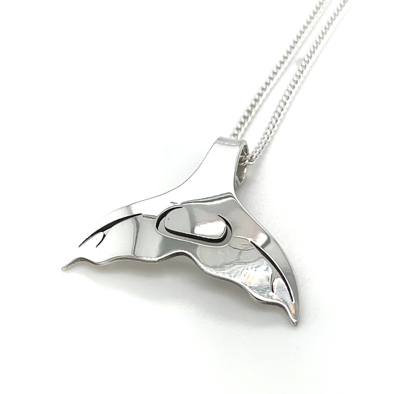 Grant Pauls Pendant Whale Tail - Grant Pauls - Silver Pendant - House of Himwitsa Art Gallery