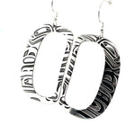 Grant Pauls Sterling Silver Earrings Ovoid -  -  - House of Himwitsa Art Gallery