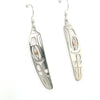 Grant Pauls Silver Earrings and 14k Eye Eagle Feather