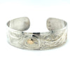 Bill Helin Sterling Silver Swan Bracelet With 14kt eye 3/4" - Bill Helin -  - House of Himwitsa Art Gallery