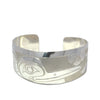 Travis Henry Hummingbird 1" Width x 6" Diameter Silver Bracelet - Jerry Wolfman - Silver Bracelet - House of Himwitsa Art Gallery