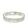 Gilbert Pat Wolf Sun Wolf 1/2'' Width x  7.1/2" Diameter Silver Bangle - Gilbert Pat - Jewellery Sterling Silver Bracelets - House of Himwitsa Art Gallery