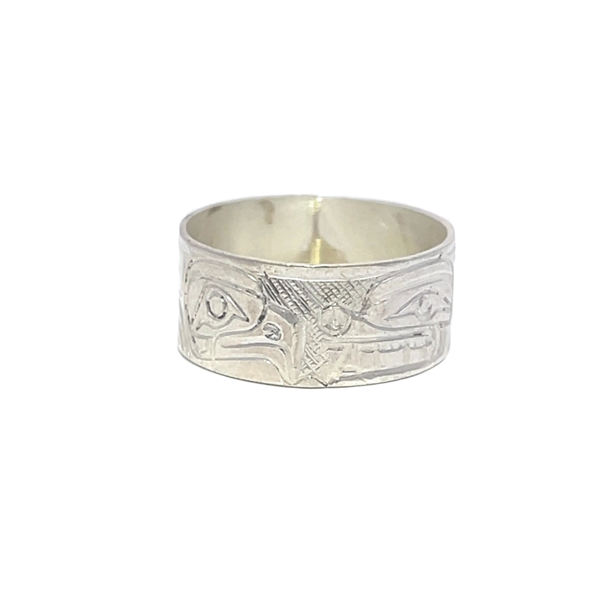 Norman Seaweed .3/8" Silver Ring Eagle / Bear 11