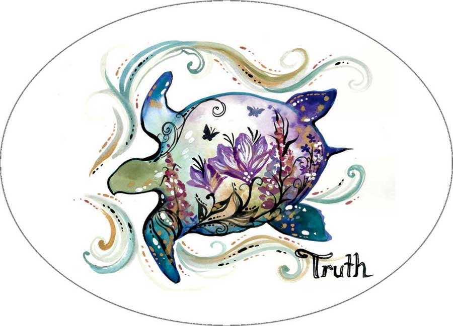 Sticker Carla Joseph Truth - Canadian Art Prints Inc. - Sticker - House of Himwitsa Art Gallery