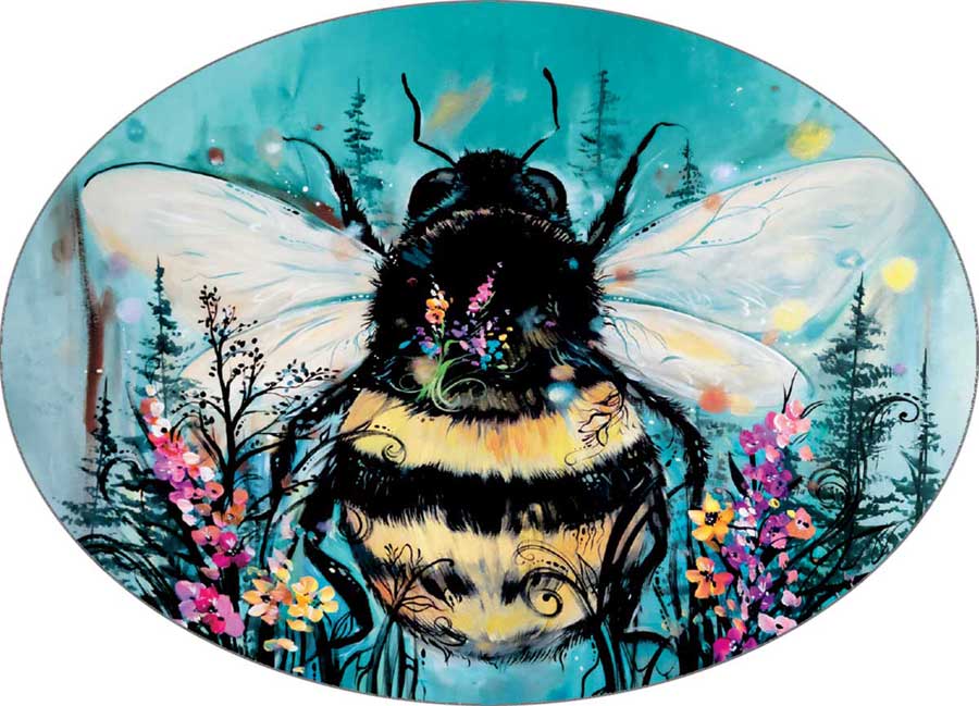 Sticker Carla Joseph Bumble Bee - Canadian Art Prints Inc. - Sticker - House of Himwitsa Art Gallery