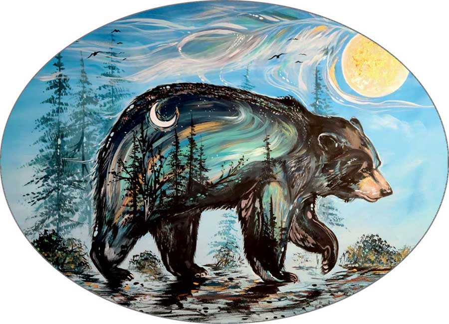 Sticker Carla Joseph A Bears Journey - Canadian Art Prints Inc. - Sticker - House of Himwitsa Art Gallery