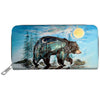 Embossed Wallet Carla Joseph Hummingbird Feathers