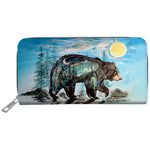 Embossed Wallet Carla Joseph Hummingbird Feathers