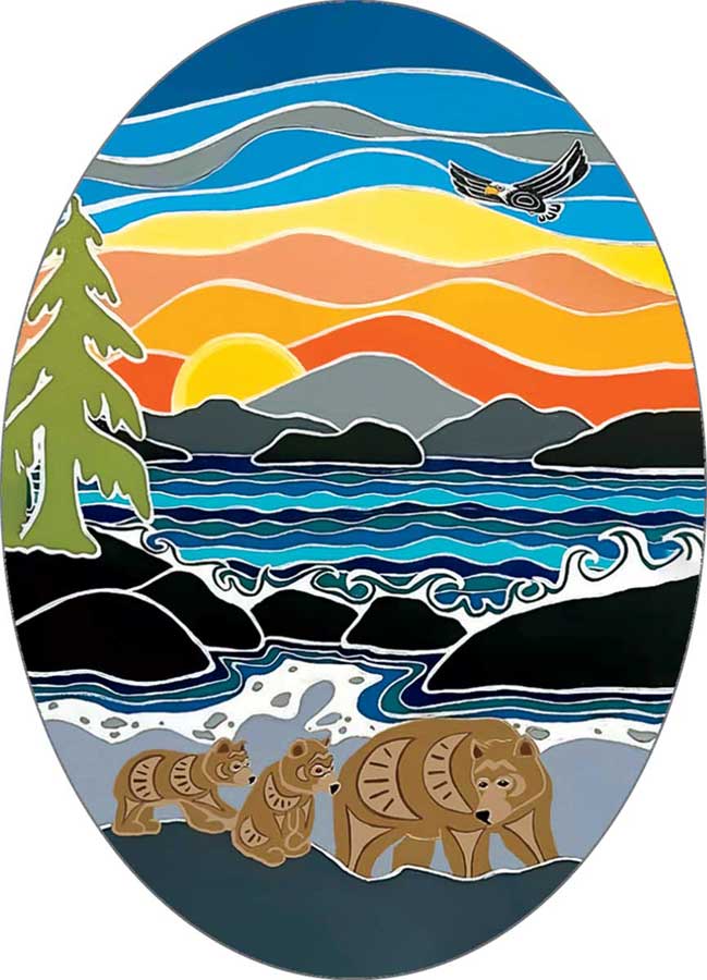 Sticker Shelley Davies Follow Me - Canadian Art Prints Inc. - Sticker - House of Himwitsa Art Gallery