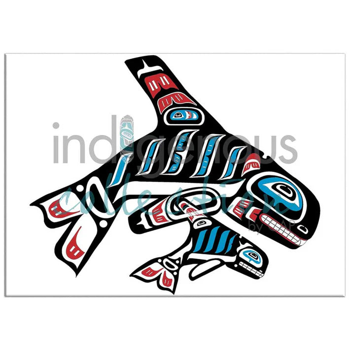 Magnet Shirley Babcock Orca and Baby