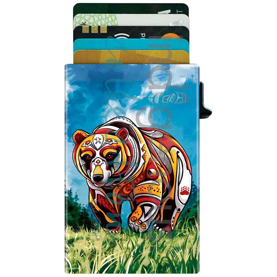 Metal Card Holder Stephanie White Spirit Bear