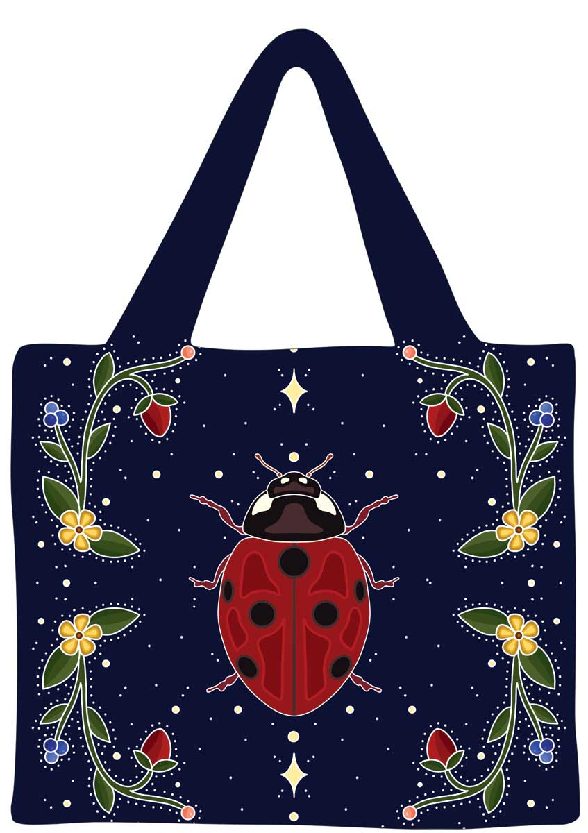 Shopping Bag Marissa Indoe Ladybug -  - Shopping Bag - House of Himwitsa Art Gallery