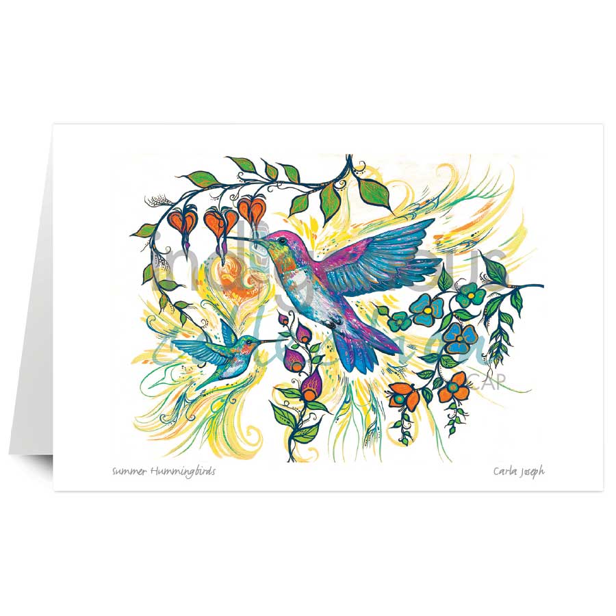 Art Card Carla Joseph Summer Hummingbirds