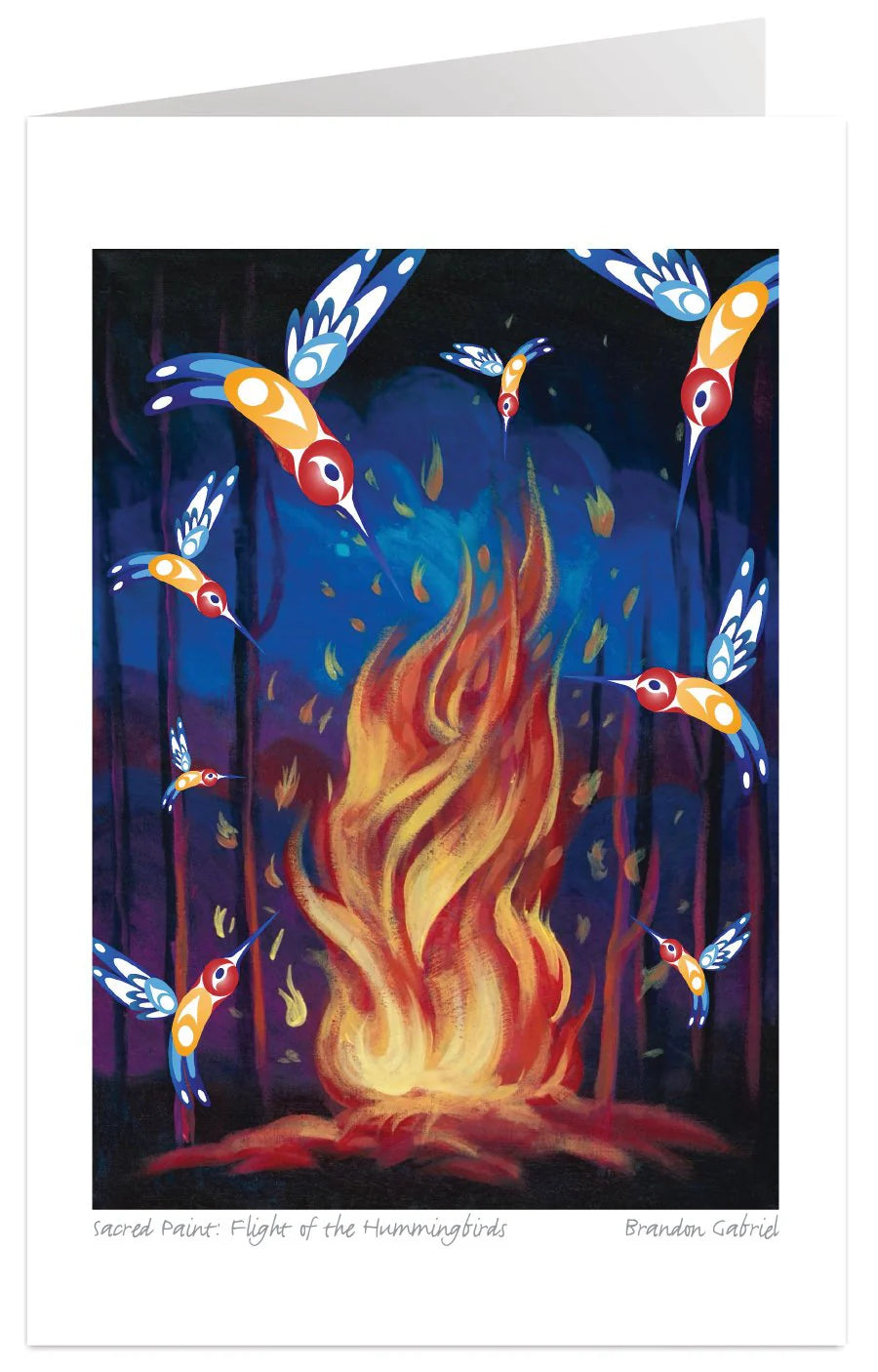 Art Card Brandon Gabriel Sacred Paint: Flight of the Hummingbird