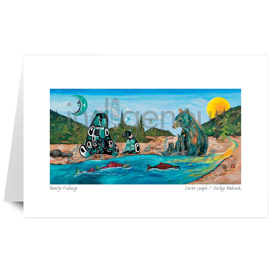 Art Card Shirley Babcock & Carla Joseph Bearly Fishing
