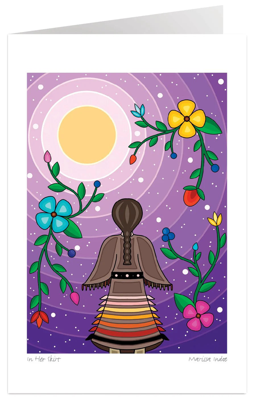 Art Card Marissa Indoe In Her Skirt