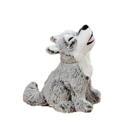 Stuffed Animal Howling Wolf 7"