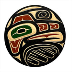 Valencia Bird Yellow Cedar Panel Thunderbird 9.5" -  - Carving - House of Himwitsa Art Gallery