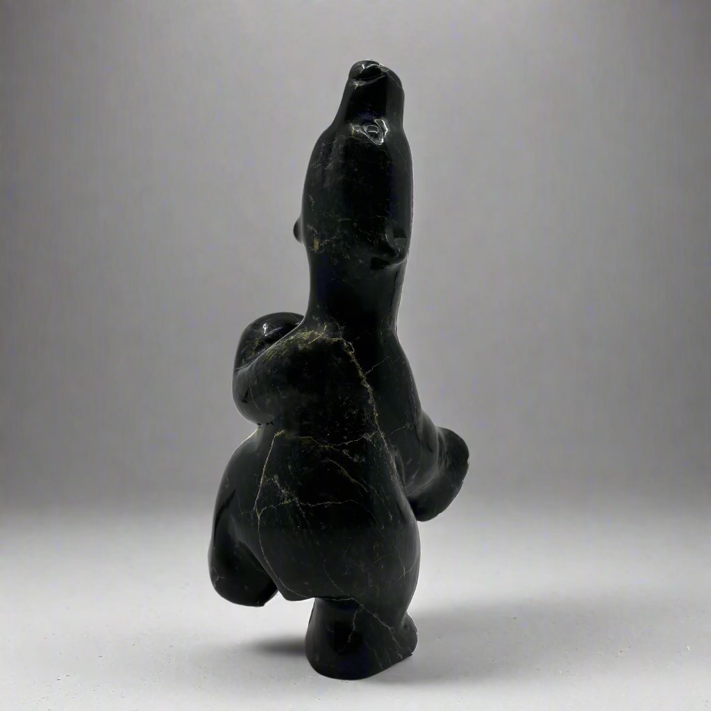 Markoosie Papigatuk Dancing Bear 22444 -  - STONE - House of Himwitsa Art Gallery