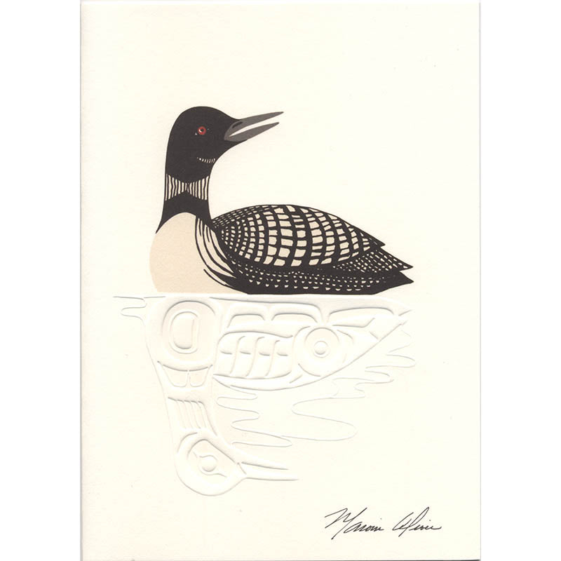Marvin Oliver Out Of The Mist Art Card - Marvin Oliver Out Of The Mist Art Card -  - House of Himwitsa Native Art Gallery and Gifts