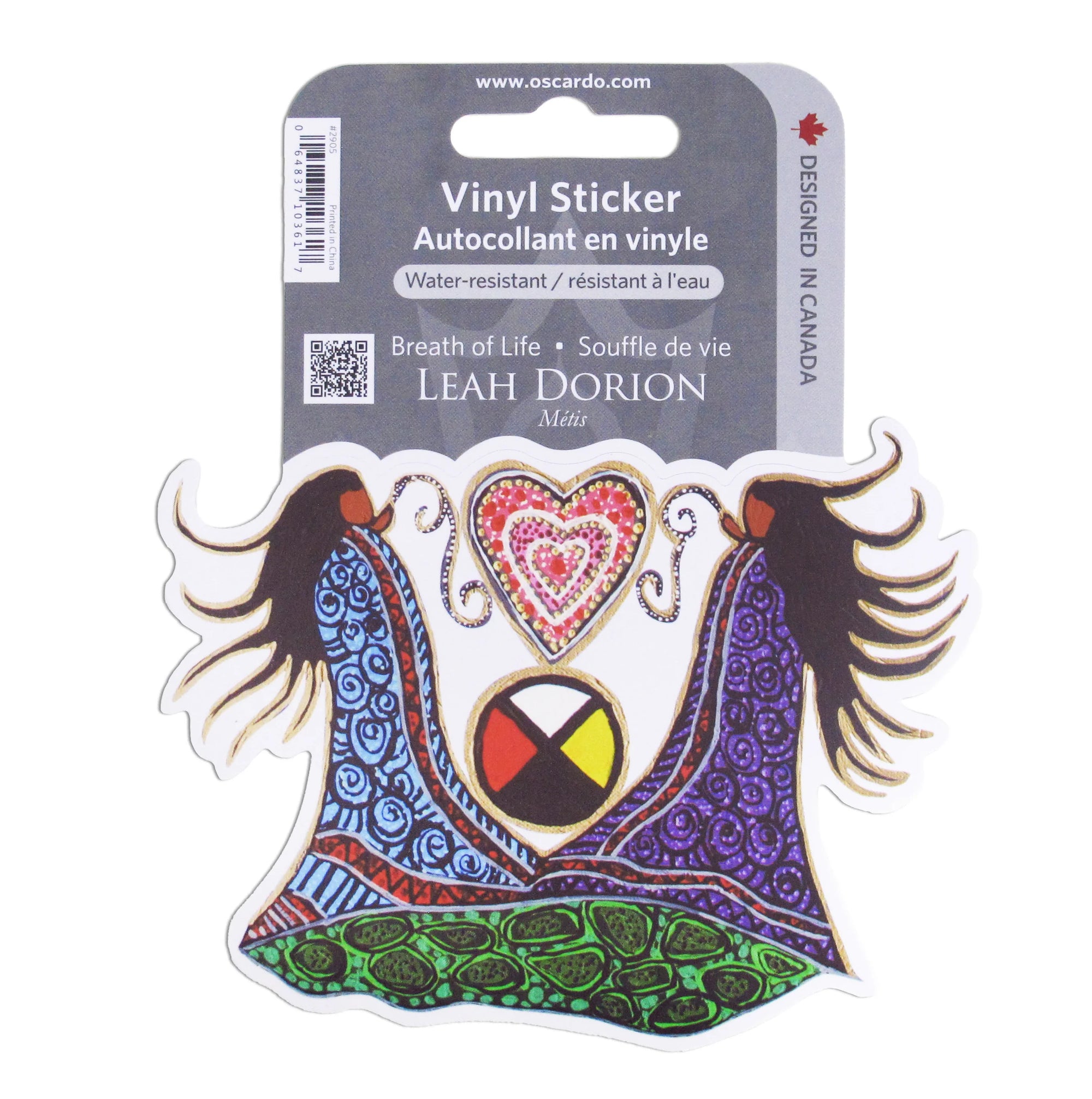 Vinyl Sticker Leah Dorion Breath of Life -  - Vinyl Sticker - House of Himwitsa Art Gallery