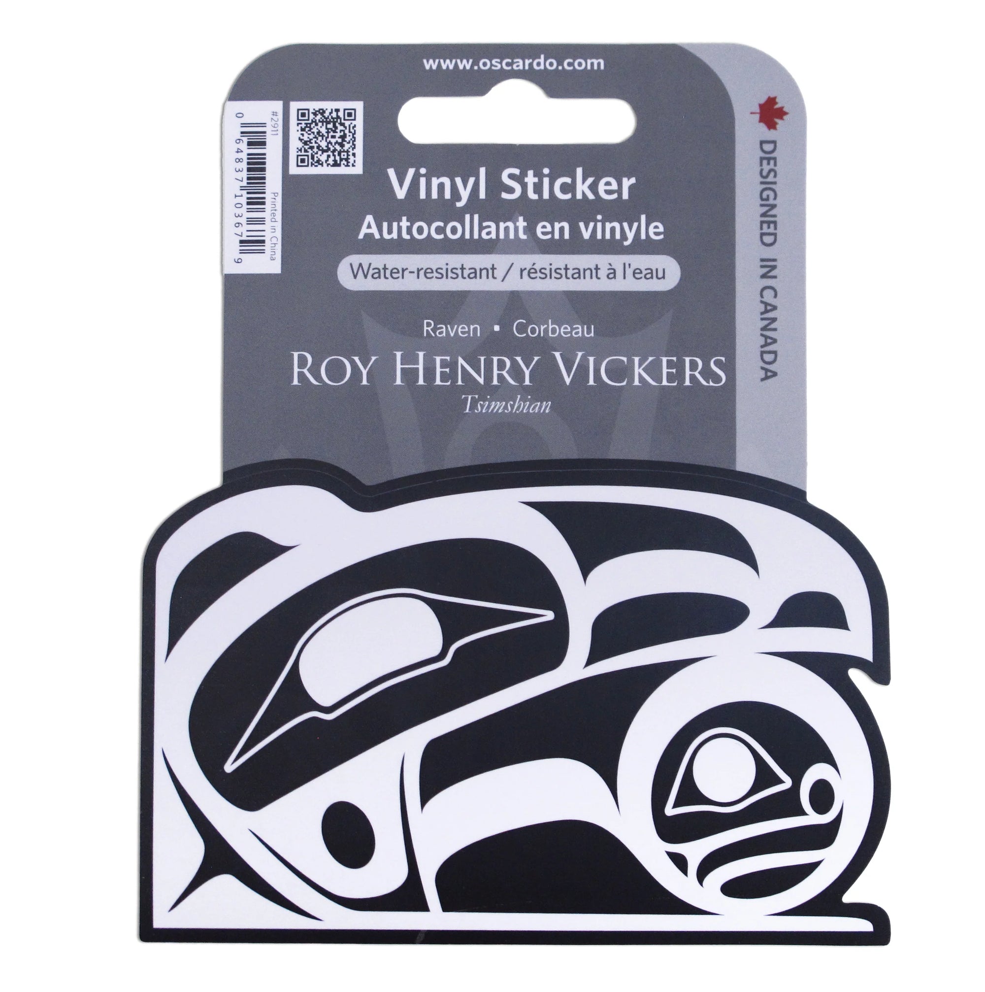 Vinyl Sticker Roy Henry Vickers Raven -  - Vinyl Sticker - House of Himwitsa Art Gallery