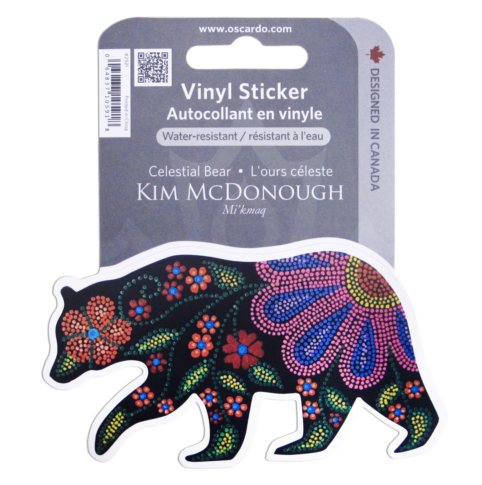 Vinyl Sticker Kim McDonough Celestial Bear -  - Vinyl Sticker - House of Himwitsa Art Gallery