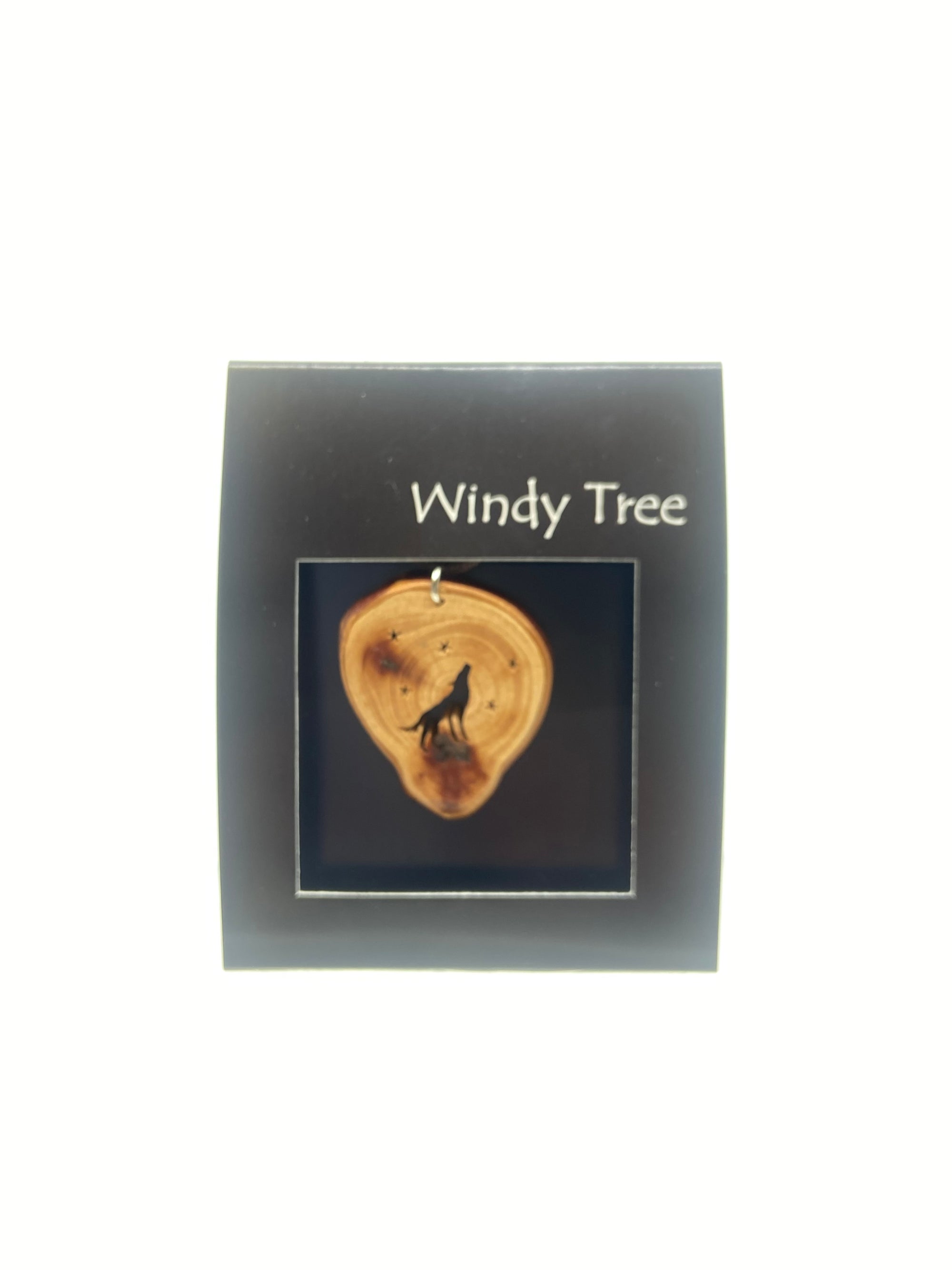 Windy Tree Pendants - Wolf & Stars - RWH2023 - House of Himwitsa Native Art Gallery and Gifts