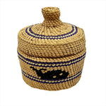 Weaver Nuu-Chah-Nulth Woven Round Basket - Maynards Fine Art and Antiques -  - House of Himwitsa Art Gallery