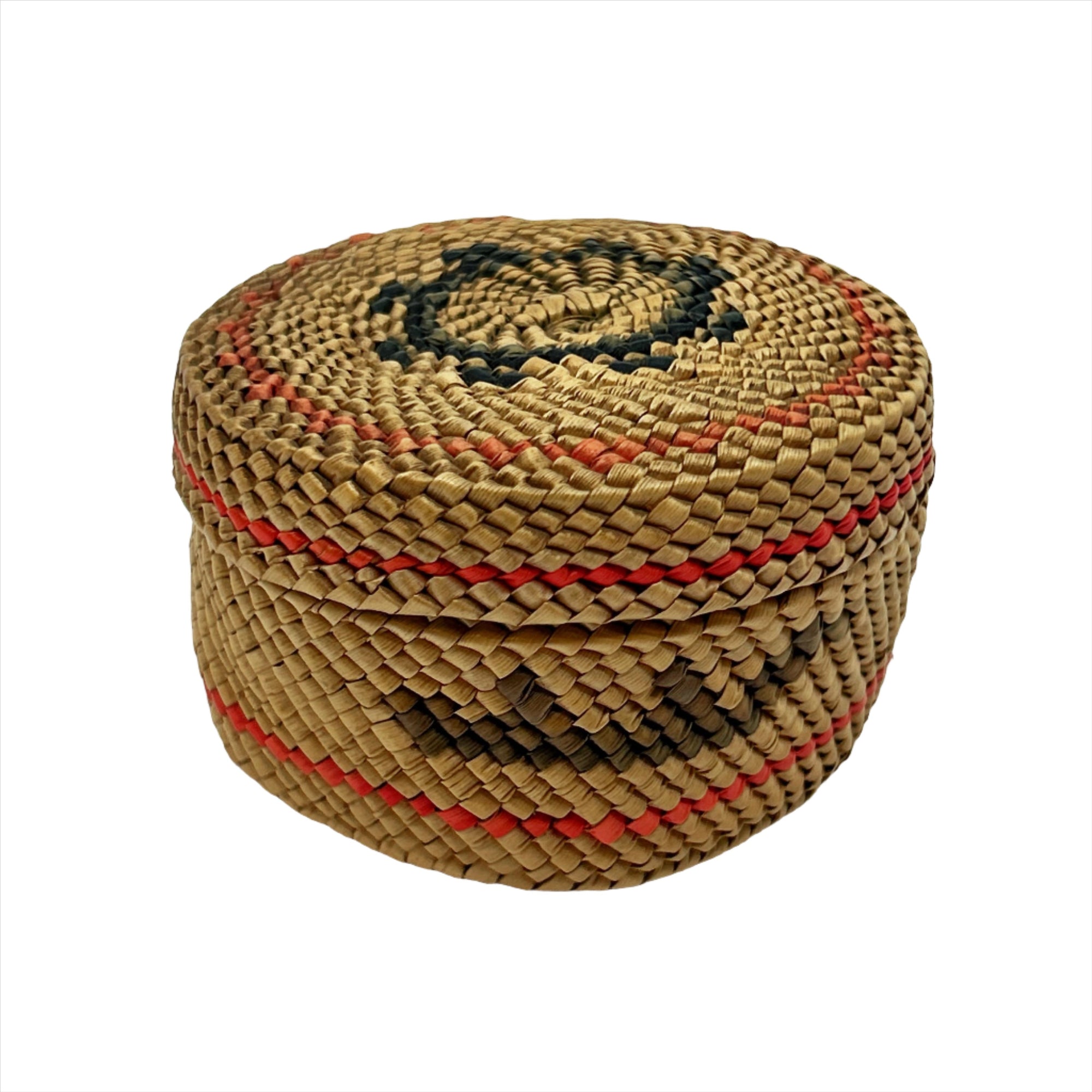 Weaver Nuu-Chah-Nulth Woven Round Basket - Maynards Fine Art and Antiques -  - House of Himwitsa Art Gallery