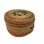 Weaver Nuu-Chah-Nulth Woven Round Basket - Maynards Fine Art and Antiques -  - House of Himwitsa Art Gallery