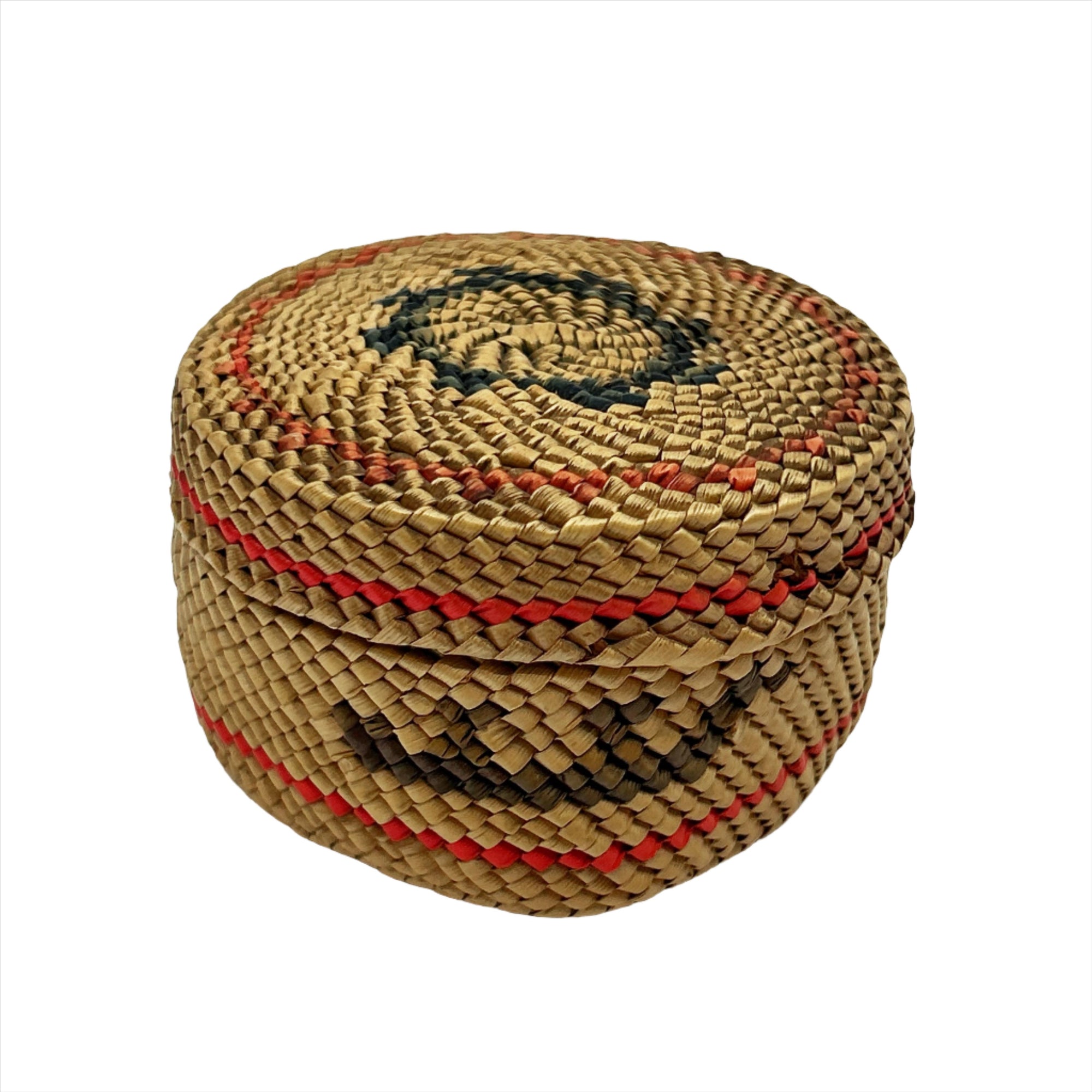 Weaver Nuu-Chah-Nulth Woven Round Basket - Maynards Fine Art and Antiques -  - House of Himwitsa Art Gallery