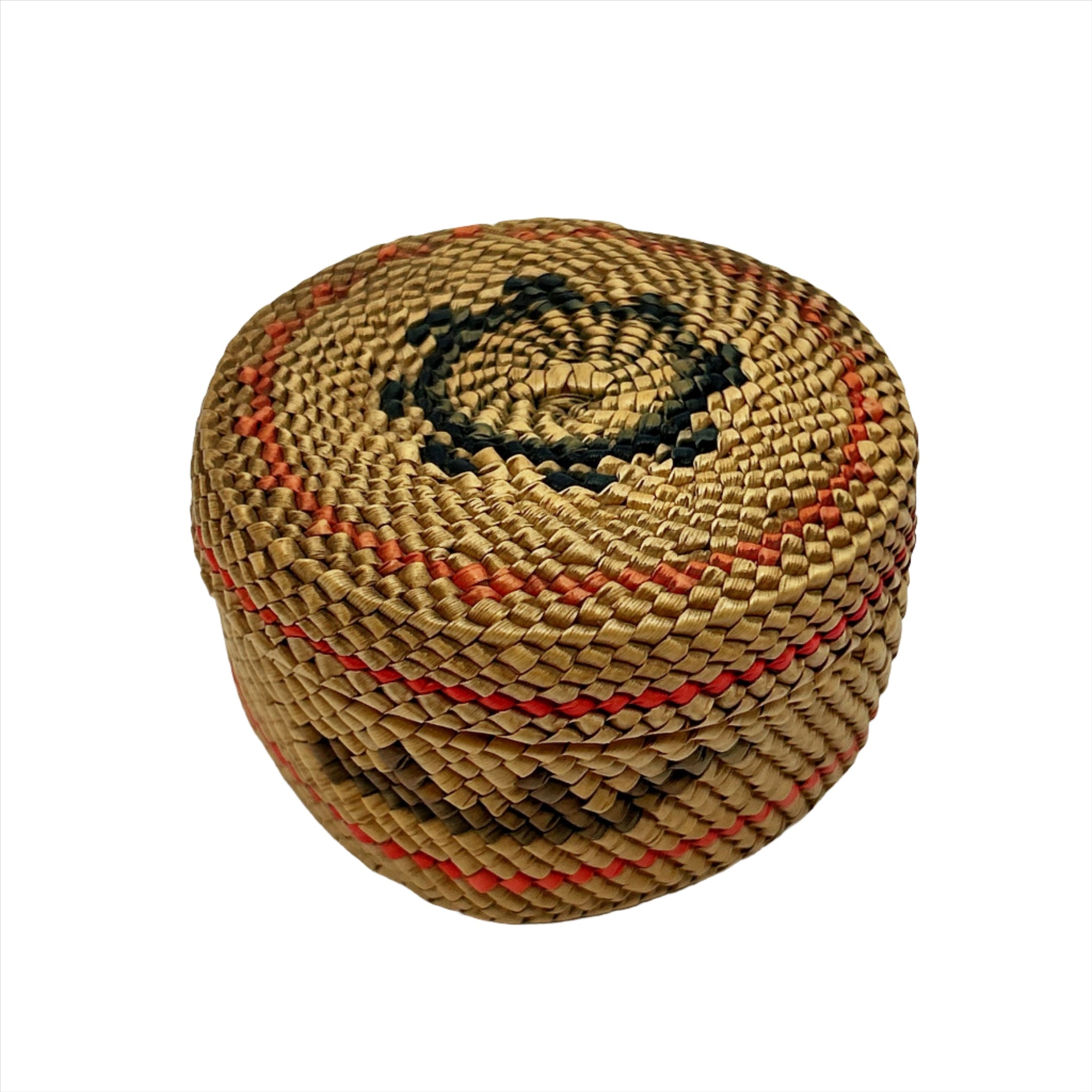 Weaver Nuu-Chah-Nulth Woven Round Basket - Maynards Fine Art and Antiques -  - House of Himwitsa Art Gallery