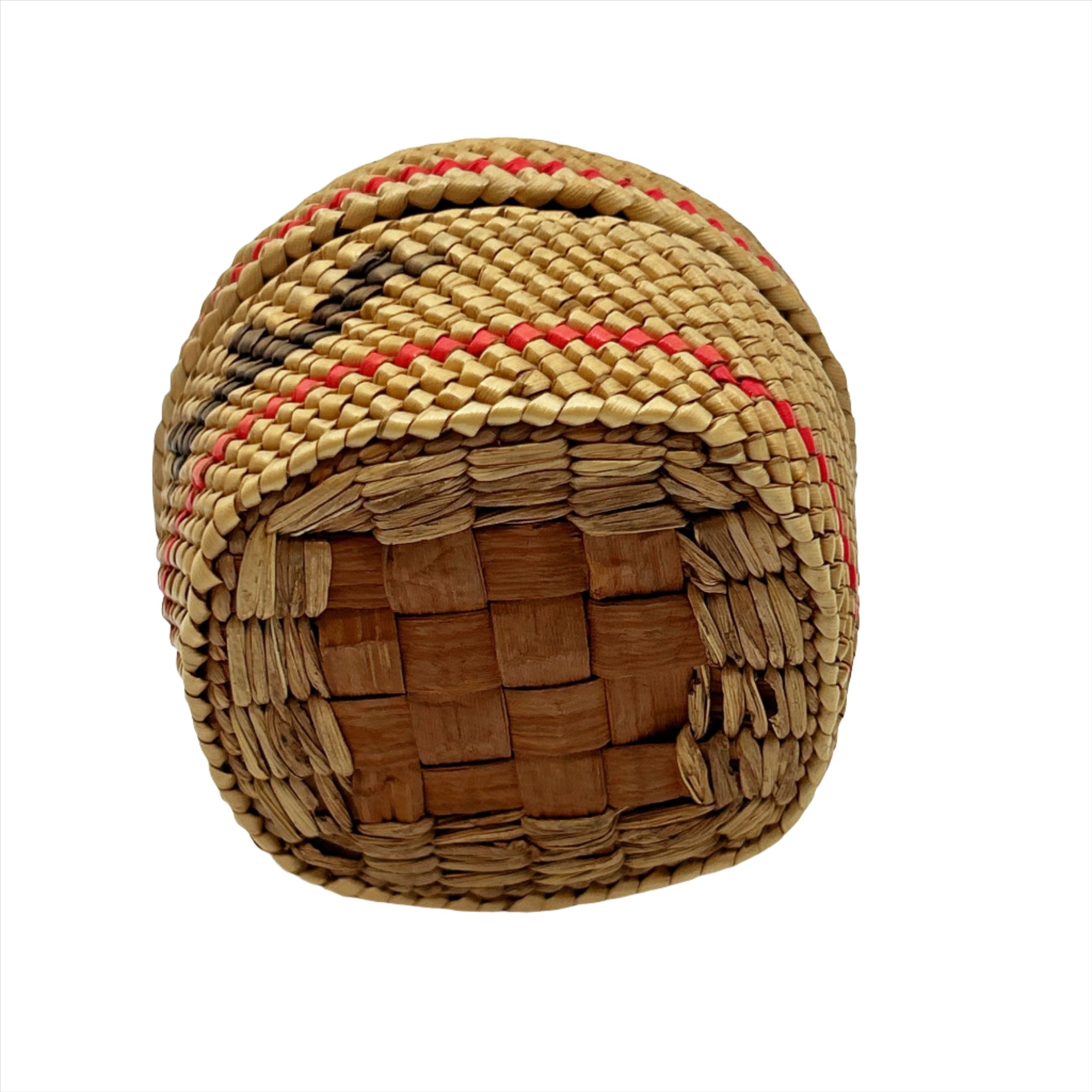 Weaver Nuu-Chah-Nulth Woven Round Basket - Maynards Fine Art and Antiques -  - House of Himwitsa Art Gallery