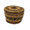 Nuu-Chah-Nulth Woven Round Basket with Flowers - Maynards Fine Art and Antiques -  - House of Himwitsa Art Gallery