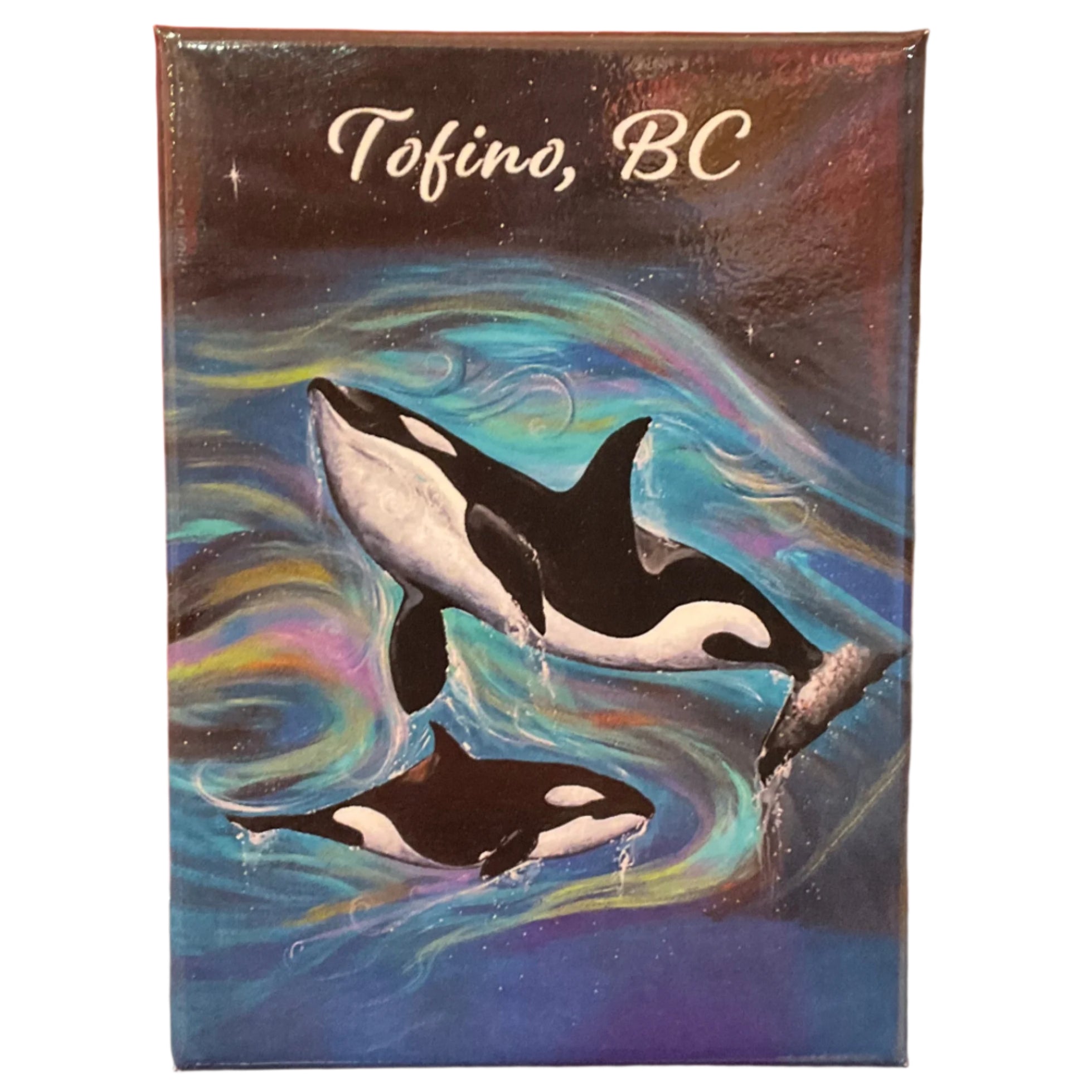Magnet TOFINO Carla Joseph Killer Whales -  - Magnet - House of Himwitsa Art Gallery