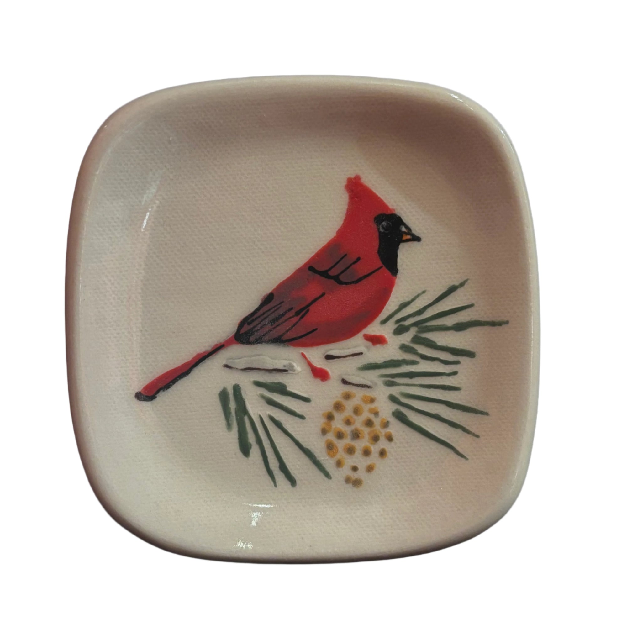 Susan Robertson Tea Bag Rest Cardinal -  - Tea Bag Holder - House of Himwitsa Art Gallery