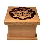 Shain Jackson Red Cedar Raven & Sun Bentwood Box - Shain Jackson - Bentwood Box - House of Himwitsa Art Gallery