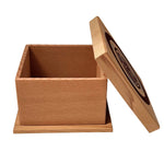 Shain Jackson Red Cedar Moon Bentwood Box - Shain Jackson - Bentwood Box - House of Himwitsa Art Gallery