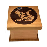 Shain Jackson Red Cedar Wolf  Bentwood Box Small -  - Bentwood Box - House of Himwitsa Art Gallery